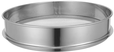 MAGICLULU Tamis de Sol 30 CM, Maille Fine 4 MM Passoire à Terre de Jardin | Outil en Acier Inoxydable pour le Compostage, Filtration des Pierres et Débris de Terreau de Rempotage dans le Potager