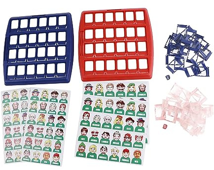 DAN&DRE Vem är Jag Gissningsspel, Vem Spel, Interaktiva Pedagogiska Brädspelsleksaker för 2 Personer