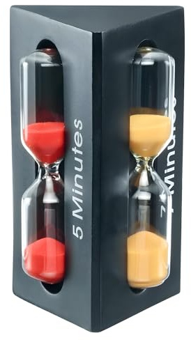 Westmark Cronometro a Sabbia – Timer versatile per cucina, giochi e uso quotidiano, con durata di circa 3, 5 e 7 minuti – Realizzato in robusta resina e vetro.