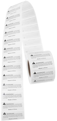 POPETPOP Lot de 1000 Étiquettes D'avertissement D'étouffement Autocollantes pour Paquet et Cartons, Faciles à Lire, pour Garage et Bureau