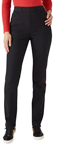 Damart - Jean enfilable by Femme Noir Taille 50
