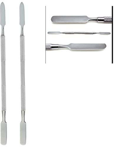 2 st tandspatel dubbeländad cementspatel tandinstrument tandvax skulptering hantverk rostfritt stål spatel för tandläkare verktygstillbehör ZAMAHA UK