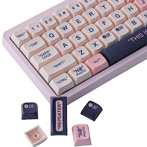 PBT Keycaps 150 Tasten Custom Pink XDA Keycaps Set für Cherry Gateron MX Switches ANSI Layout Mechanische Tastaturen