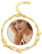XOEMEL Gold Bracelets for Women Gold Plated Bracelet Layered Charm Bracelets for Women Ladies Heart Bracelets Gold Bracelet Women's Jewellery