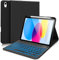 AGARELE Tastatur Hülle für iPad (A16) 11Generation 2025 & iPad 10 Generation 2022 (11&10.9 Zoll)-7 Farben Beleuchtete Kabellose Abnehmbare Folio Keyboard Hülle mit Stifthalter (Schwarz)