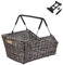Basil Cento Rattan Look MIK Fahrradkorb - Hinten, 22L, Seagrass, Wetterfest, inkl. abschließbarem MIK-System, Braun