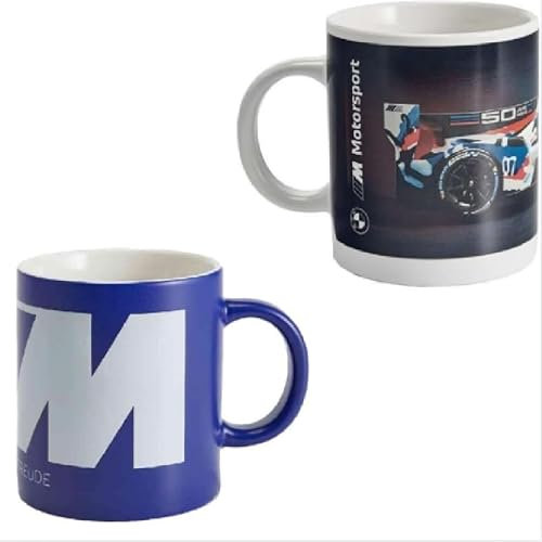 BMW Lot de 2 tasses à café en porcelaine de 300 ml
