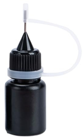 Raccoglitori di inchiostro a rulli | Inchiostro nero impermeabile da 5 ml per timbri a rullo | Forniture per blocco della protezione 'identità | Ideale per estratti di conto, posta, cartoline