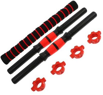 Alipis Impugnature Manubri in Inossidabile Pz Barre Resistenti per Pesi Palestra con Filettatura Ultra-precisa per Presa Sicura e Allenamento Fitness