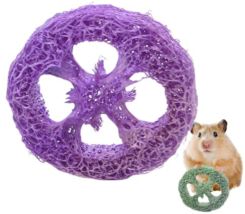 Giocattoli Da Masticare Loofah Per Criceto | Forniture per Masticazione per Roditori,Giocattolo Da Mastifare Per Gerbilla,per Animali Maestri Gatti Cani Soggiorno Camera Da Ufficio Casa Gabbia