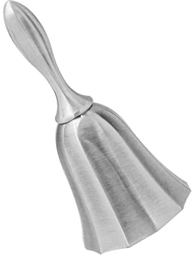 GLEAVI Campanello da Tavolo in Metallo Lega di Zinco, Campanello da Scrivania Manuale per Ristorante e Bar, Campanellino Compatto per Chiamata Servizio e Uso Cucina