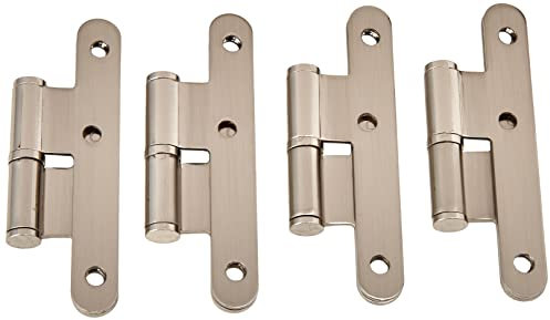 Jdel 4 Unidades Pernio Niquel Canto Redondo Sin Remate 100 mm. Derecha, 100mm, 4