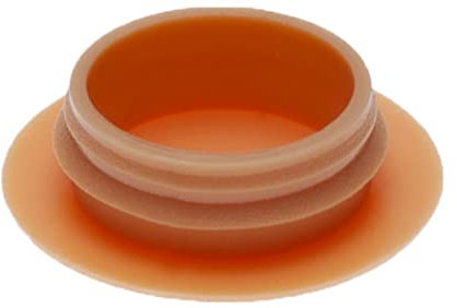 Lochabdeckung aus Kunststoff, Endkappen aus Kunststoff, gerippte Einsätze für runde Rohre, Lochgröße 14,5 mm x 19 mm (100 Stück) Farbe Buchenholz