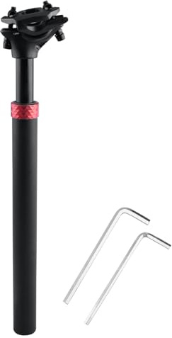 Azarxis Bike Seat Post Suspension Seatpost 25.4 27.2 28.6 30.4 30.8 31.6 x 350mm Aluminum Alloy MTB BMX Seat Post Tube Bicycle Saddle Pole with Micro Adjust Clamp for Mountain Bike Road Bike (30.9)