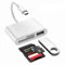 Pipestation USB-C SD Card Reader | OTG Adapter 3-in-1 USB-C Micro SD Card Reader for SDHC, SDXC, RS-MMC, MMC-Micro, Micro-SD, Micro SD-HC and SD-XC | Plug and Play USB Type-C Adaptor