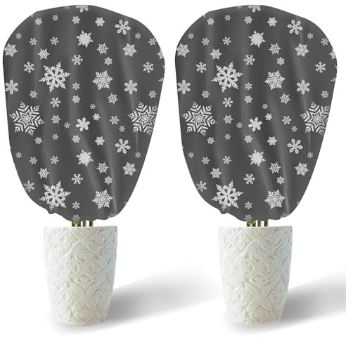 DEWUR 70 g/m² de fieltro decorativo para invierno, 90 x 110 cm, protección invernal para plantas en macetas, protección contra heladas, plantas de invierno, saco de yute, cubierta para plantas, para