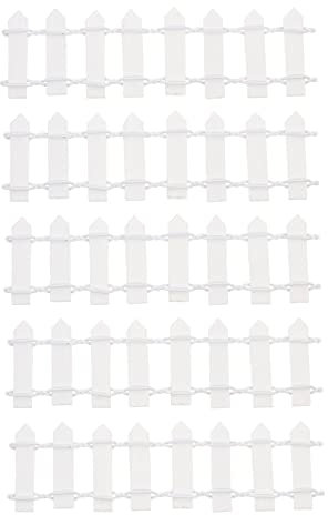 INOOMP 10 Pezzi Recinzione in Miniatura Decorativa Recinzione in Miniatura Decorazione in Ornamenti in Materiale Plastico Forniture per Mini Case Micro Paesaggio