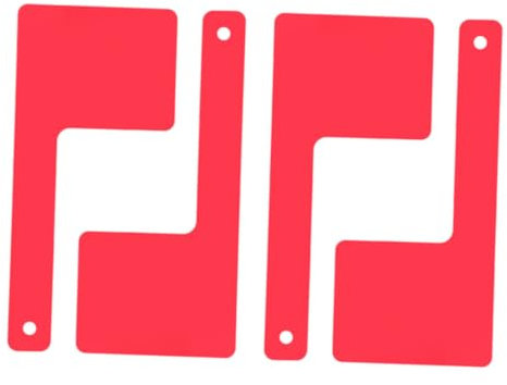 iplusmile 4pezzi Della Posta Rossa Girevole Sostituzione in Acrilico Per Postale Accessorio Decorativo Esterno Parte Ricambio Per Montaggio Parete