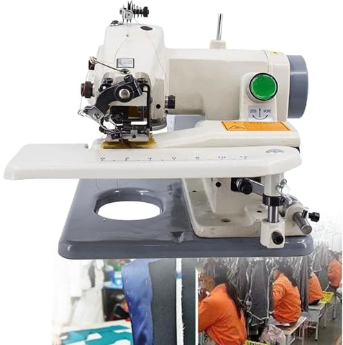 Máquina de dobladillo de punto ciego, velocidad de 1200 rpm, paso de aguja ajustable para pantalones y prendas de vestir