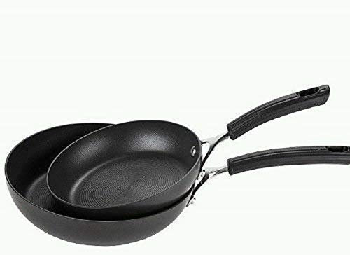 Circulon 80079 Origins frypan Twin Pack (20/24cm) - Premium Non Stick Frying Pans - Hard Anodized Aluminium Cookware - Induction, Oven and Dishwasher Safe, Black