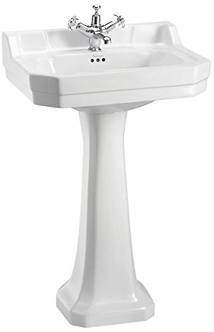 Casa Padrino luxury washbasin with pedestal 56 x 47 x H. 96 cm - Porcelain Washbasin