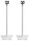 Sanus WSS22-W2 Wireless Speaker Stands designed for Sonos One, Play:1 and Play:3 - Pair (White)