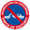 Adhésif - Interdiction de Stationner Sortie de Voitures - Diamètre 250 mm - Protection Anti-UV