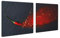 DAMU | Herdabdeckplatte 2teilig 2x40x52 Herdabdeckung Ceranfeld Glasschneideplatte Ceranfeldabdeckung 80x52 Herdplattenabdeckung Kochfeld Abdeckung Schneidebrett Glasplatte Chilli Paprika GewĂĽrze