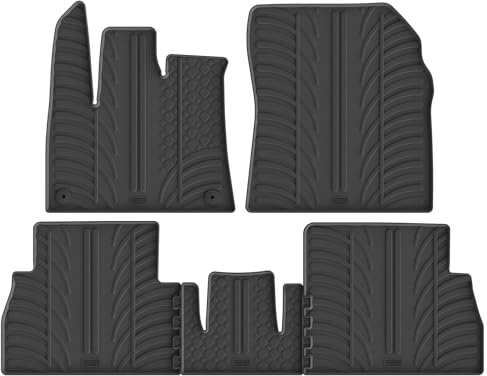 Gledring 0722 Fußmatten Set Gummimatten Vorne und Hinten schwarz