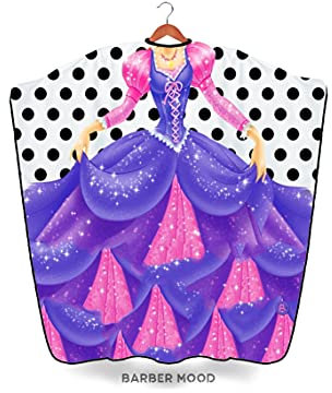 Friseurumhang Kinder, Original Barbermood Barber Cape, Professional Hair Salon Kid Cape, Haarschneideumhang Kind, 90 cm x 120 cm, wasserfest, luftdurchlässig, einstellbar, washbar.