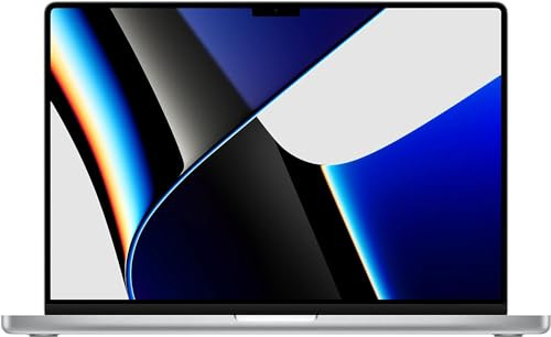 2021 Apple MacBook Pro avec une puce Apple M1 Pro (16-pouces, 16GB RAM, 512GB SSD stockage) (AZERTY French) Argenté (Reconditionné)