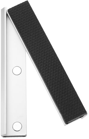 uxcell Ganasce in alluminio da 15,2 cm con cuscinetti magnetici piatti in gomma morbida coperture durevoli morse multiuso kit di protezione per tenere tubi in plastica e legno idraulico nero