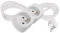 EMOS - Multiprise 2X 2m - 2 Prises French à 45° - 250 V, 16 A, 3680 W - Isolation PVC Haute qualité - H05VV-F3G 1,0 mm2 - Protection renforcée Contre Les Contacts accidentels - IP20 intérieur - Blanc