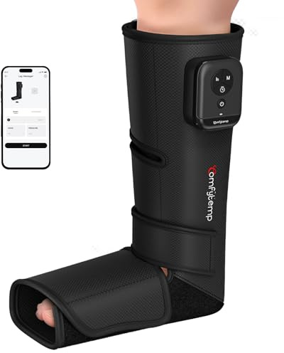 Comfytemp Massaggiatore Wireless per Piedi e Gambe, Allevia la Fatica, con Massaggio Airbag 360°, Per circolazione e rilassamento, App DIY Personalizzabile, Regalo Perfetto per Mamma, Papà e Atleti