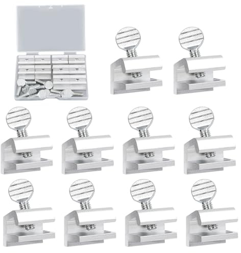 10pcs Sliding Window Locks, Window Security Lock Aluminum Alloy Stoppers for Vertical & Horizontal Sliding Windows