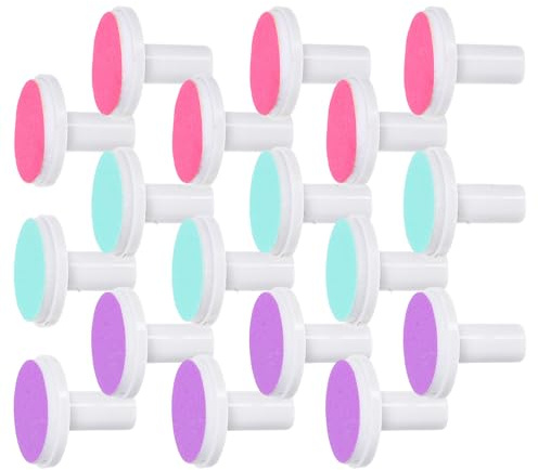 PAMINGONO 18 Stück Ersatzpads für Elektrische Babynagelfeile Sanfte Babynagelpflege mit Farbcodierten Schleifköpfen für Neugeborene und Kleinkinder