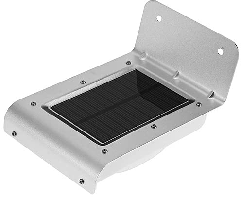 Mauk Solarleuchte aus Edelstahl, Weiß, 15 x 10 x 6.5 cm