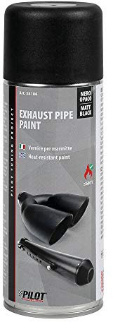 PILOT 38186 Vernice Spray per marmitte - 400 ml - Nero Opaco