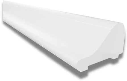 KRAUS Premium Schwallschutzleiste Dusche SPW Schwallschutz aus hochwertigem Aluminium à 1000mm in der Optik Weiß Wir empfehlen eine Kombination/Ergänzung mit Duschdichtungen für Duschtüren