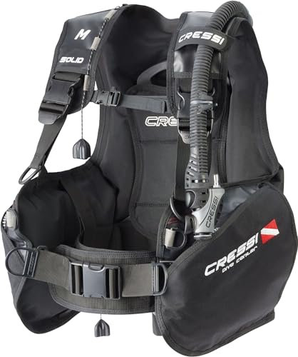 Cressi Unisex-Adult Solid BCD Dive Center Edition, Schwarz, XXL