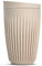 HUSKEE Coffee Cups with Lids - Reusable Coffee Cup with Unique Fins for Espresso, Cappuccino, Americano, Mocha - Insulated & Portable Latte Cups Made with Repurposed Coffee Husks (Natural, 12oz)