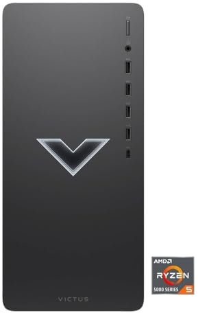 HP Victus 15L TG02-0004sl Desktop, AMD RYZEN 5 5600G, 16GB RAM DDR4, 512GB SSD, RTX 4060 8GB GDDR6, PSU 80 Plus Gold da 350W, Windows 11, 3 Mesi di PC Game Pass Incluso, Grigio