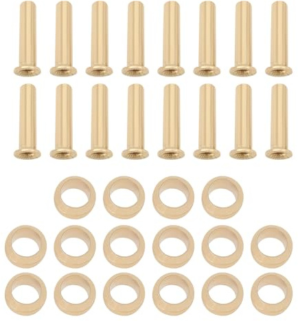 LT Easiyl Pack of 60 Brass Compression Sleeves Ferrules 4mm Tube OD Brass Ferrule Fitting and Hose Insert Kit for Air Water Gas Pipe Suitable for Connecting 4mm Pipe