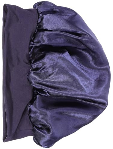 OSOLADY Unique Practical Satin Sleep Hat for Women Elastic Decorative Hair Wrap Cap for Long Hair Protection Comfortable Night Bonnet Preventing Dryness and Breakage Reusable Bed Cover