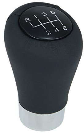 L & P Car Design A276-11 Schaltknauf Knauf Schalthebel Hebel Leder Schwarz 6 Gang kompatibel mit BMW 1er 3er e36 e46 e90 e91 e92 e93 5er e39 e60 e61 Knauf Plug Play Ersatzteil für OEM Schaltknopf