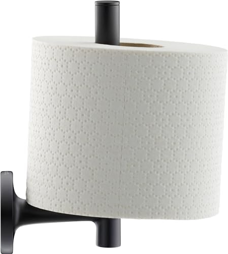 Duravit Ersatzrollenhalter Starck T, Toilettenpapierrollenhalter für 1 Rolle, Klopapierhalter Wandmontage, Schwarz Matt