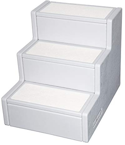 Pet Gear Pet Step III & IV Pet Stairs for Small Dogs and Cats up to 50 pounds, Lightweight, No Tools Required, 13 Colors to Choose from, Essential Grey, 3 Steps