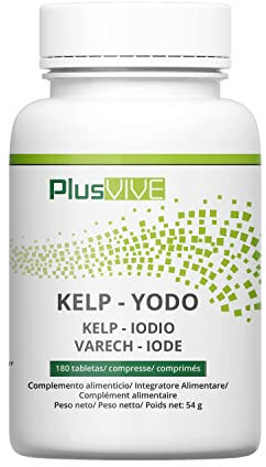 Plusvive - Integratore di iodio da alghe marine, 150 µg, 365 compresse
