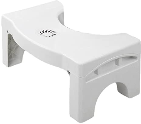 Zceplem Sgabello WC Pieghevole | Sgabello WC Poggiapiedi Pieghevole,Sgabello da Toilette Portatile per Cacca, Sgabello per Cacca Adatto per Bambini e Adulti