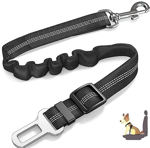 1 Pièce Ceinture Securite Chien Voiture, Harnais Voiture Chien, Équipé d'une Harnais pour avec Mousqueton Universel